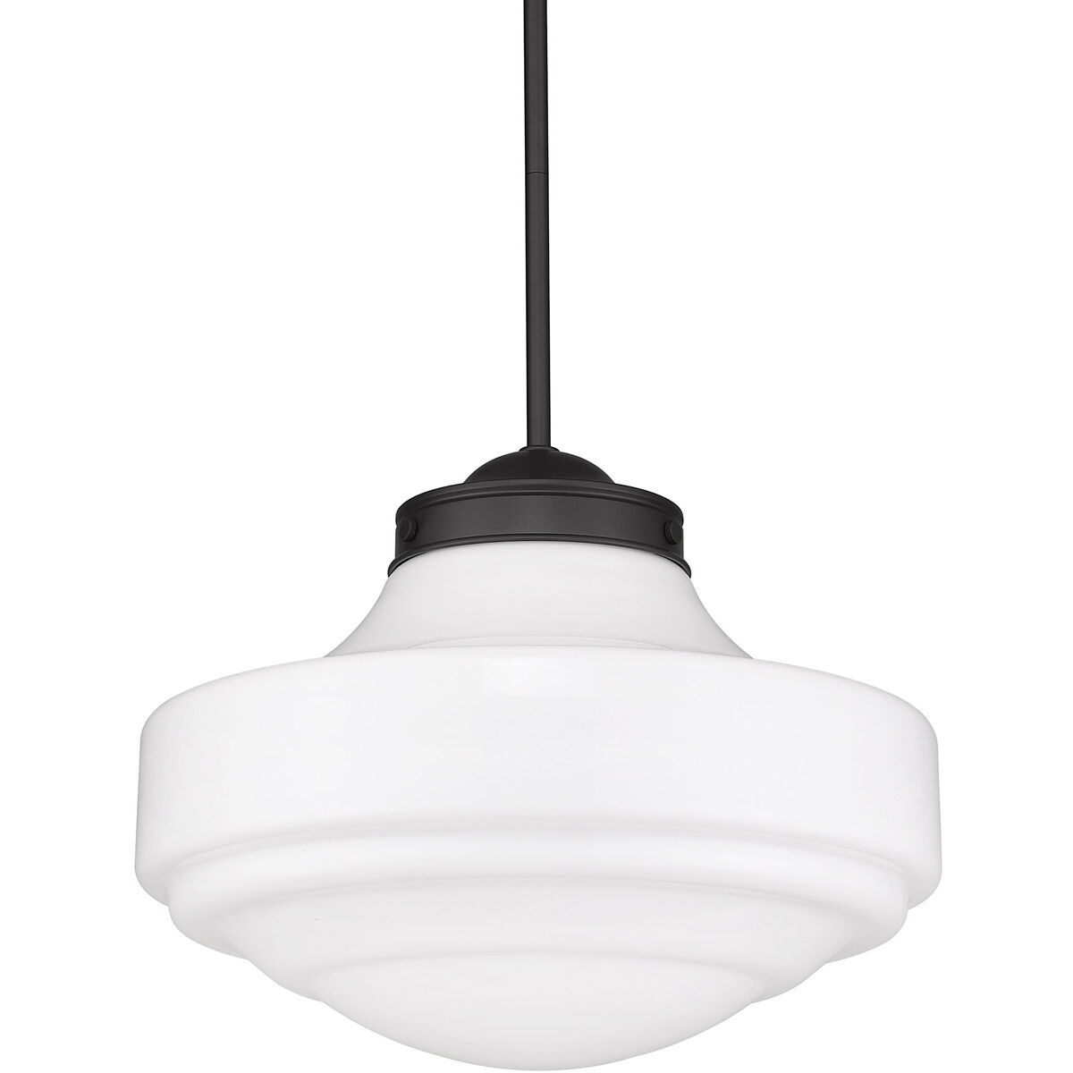 Golden Ingalls Pendant Light in Matte Black